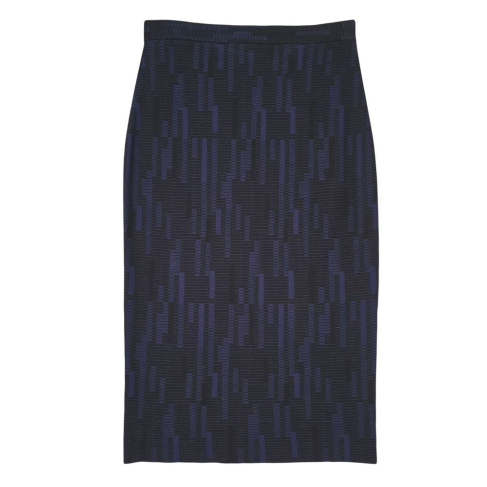 St. John Navy Textured Knit Midi Pencil Skirt Size Small - Picture 6 of 11